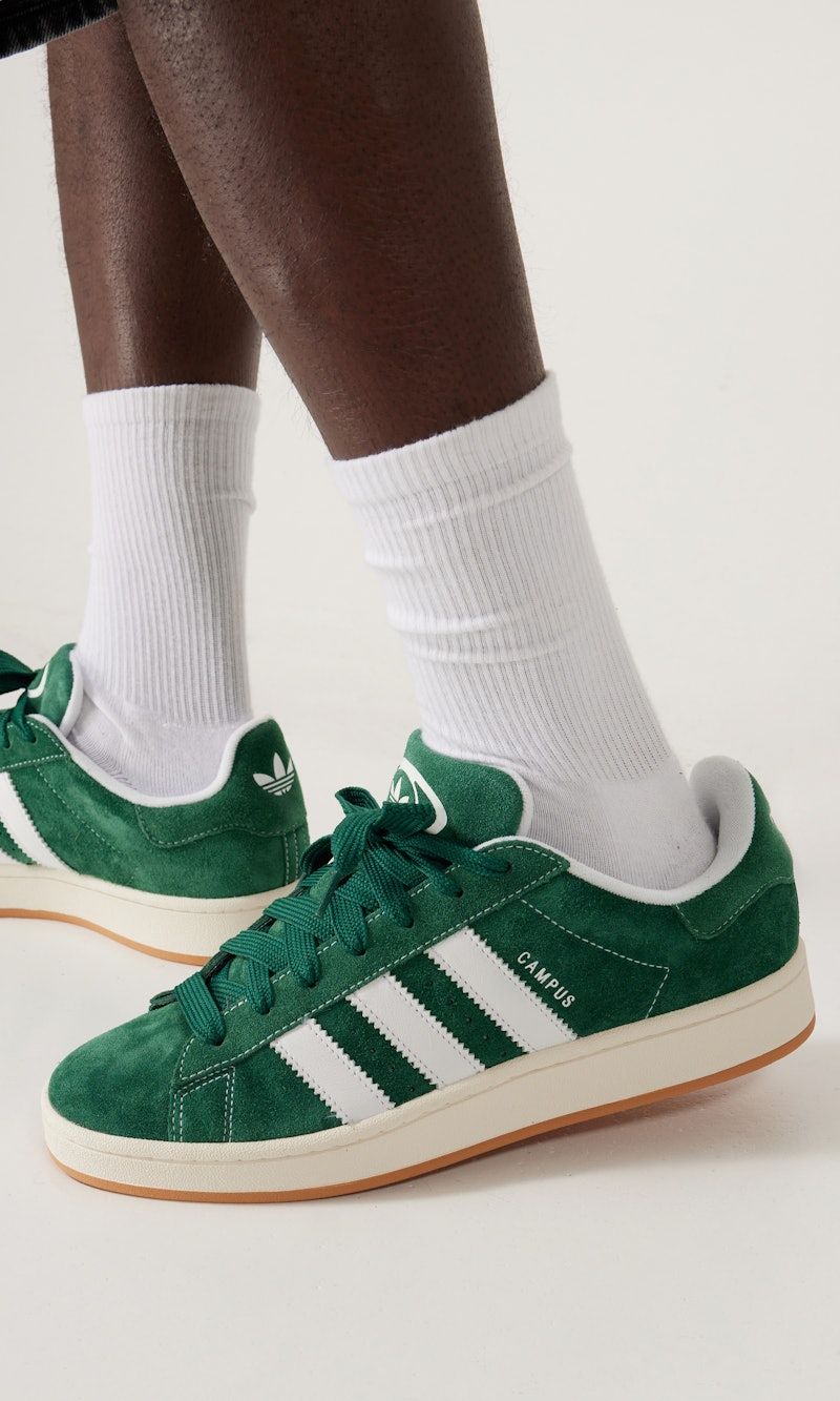 Green Adidas Campus worn by a man