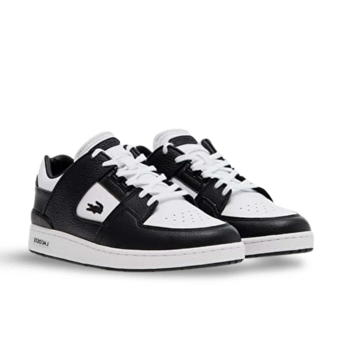 LACOSTE COURT CAGE – WHITE / BLACK COURT-INSPIRED SNEAKERS