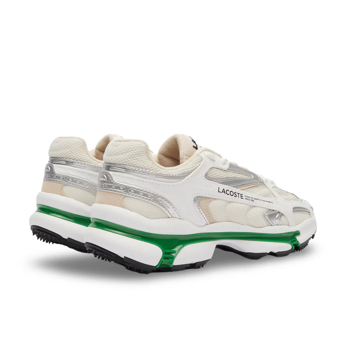 LACOSTE L003 2K24 CREAM WHITE / GREEN SNEAKERS