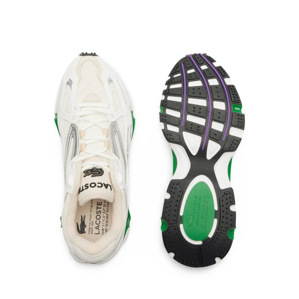 LACOSTE L003 2K24 CREAM WHITE / GREEN SNEAKERS