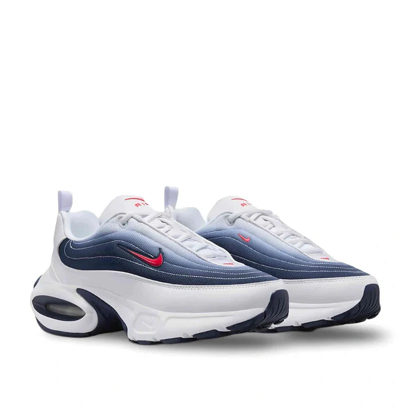 Front view of Nike Air Max Portal "Midnight" sneaker in black and navy, showcasing breathable mesh, modern design, and dark laces.