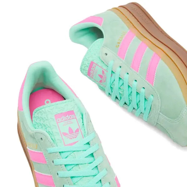 ADIDAS GAZELLE BOLD "Pulse Mint/Screaming Pink/Gum" Women's Sneakers