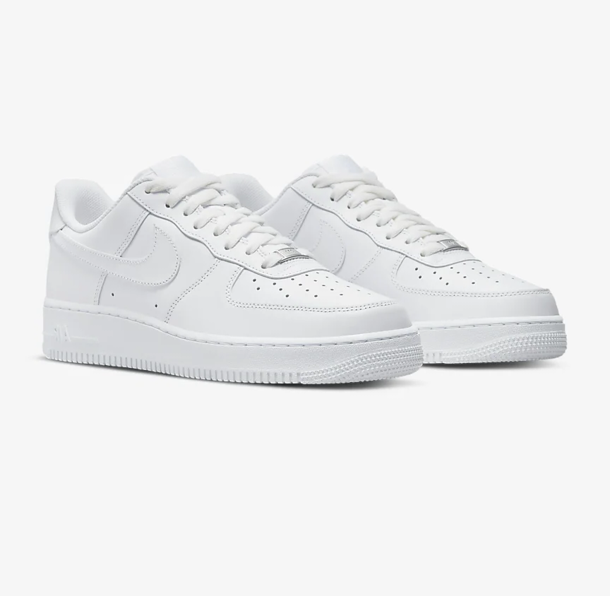 NIKE WOMENS AIR FORCE 1 '07 “Triple White” Foreverdrip